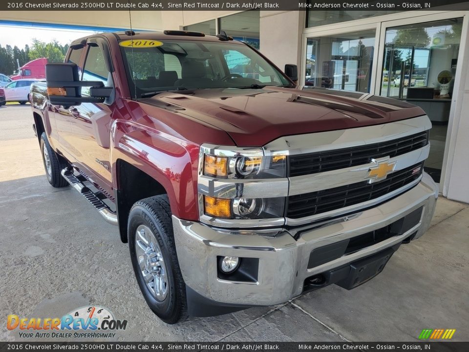 2016 Chevrolet Silverado 2500HD LT Double Cab 4x4 Siren Red Tintcoat / Dark Ash/Jet Black Photo #2