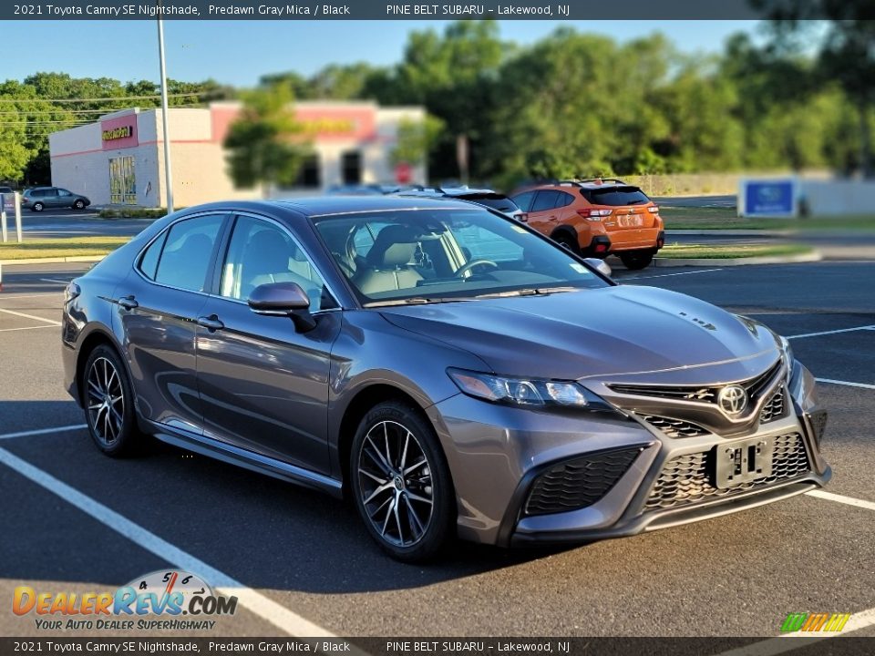 2021 Toyota Camry SE Nightshade Predawn Gray Mica / Black Photo #3