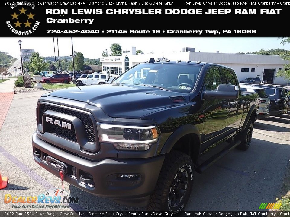 2022 Ram 2500 Power Wagon Crew Cab 4x4 Diamond Black Crystal Pearl / Black/Diesel Gray Photo #1