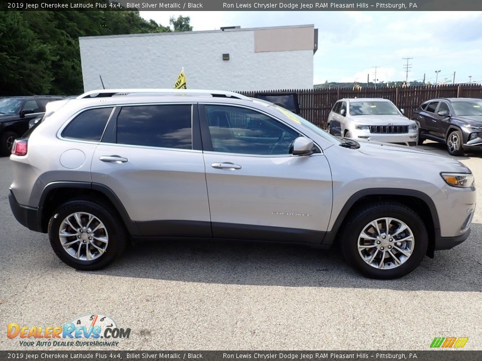 2019 Jeep Cherokee Latitude Plus 4x4 Billet Silver Metallic / Black Photo #7