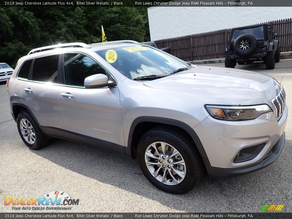 2019 Jeep Cherokee Latitude Plus 4x4 Billet Silver Metallic / Black Photo #8