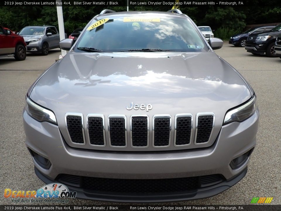 2019 Jeep Cherokee Latitude Plus 4x4 Billet Silver Metallic / Black Photo #9