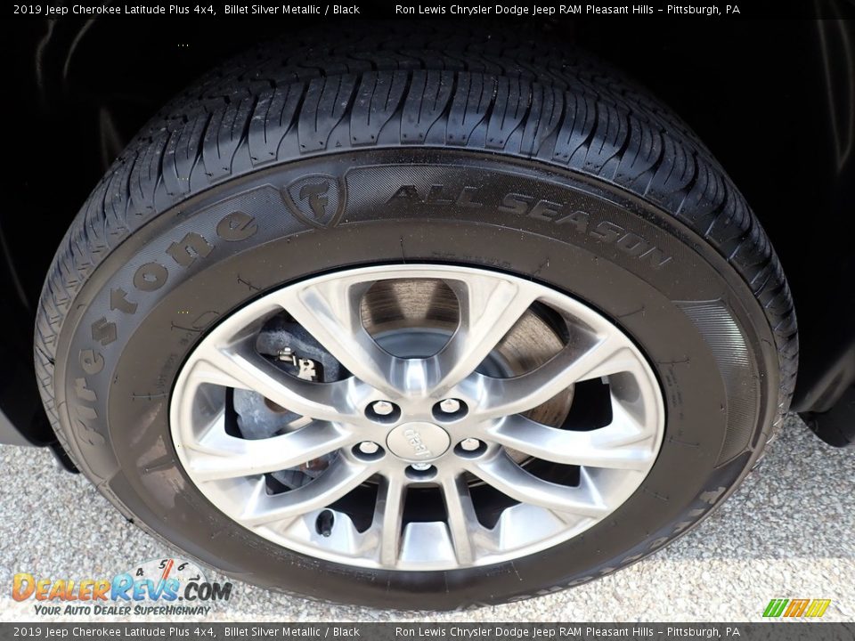 2019 Jeep Cherokee Latitude Plus 4x4 Billet Silver Metallic / Black Photo #10