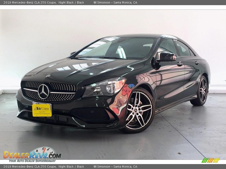 2019 Mercedes-Benz CLA 250 Coupe Night Black / Black Photo #12