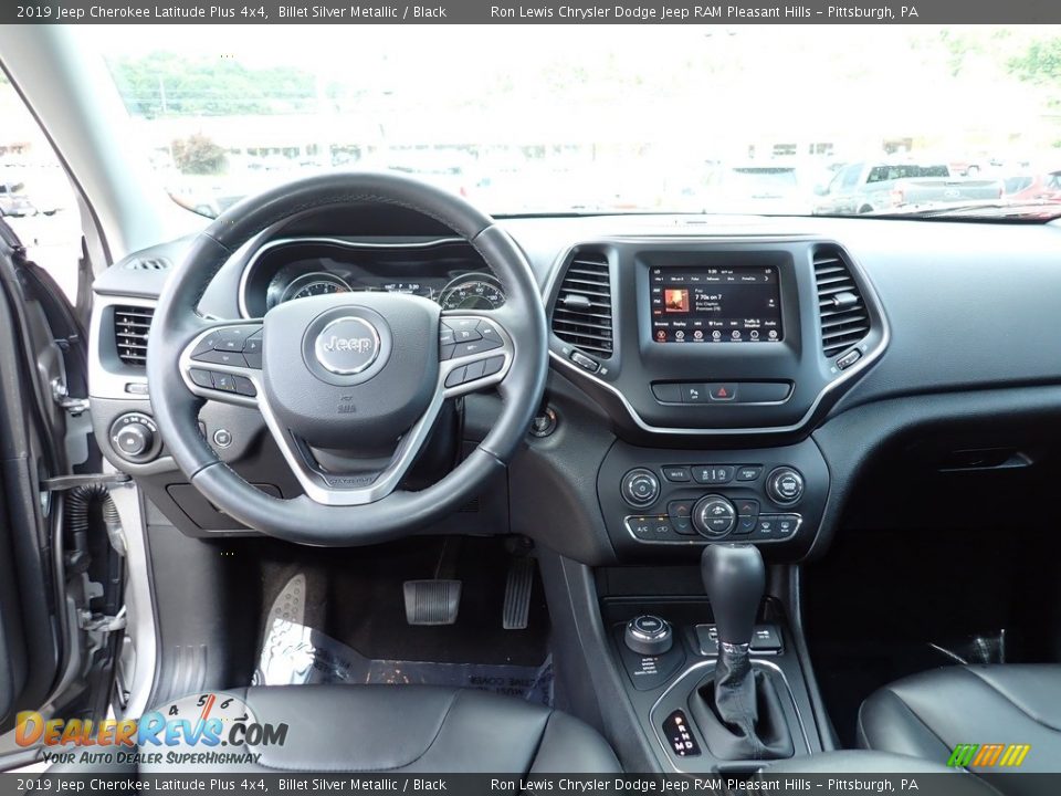 2019 Jeep Cherokee Latitude Plus 4x4 Billet Silver Metallic / Black Photo #13