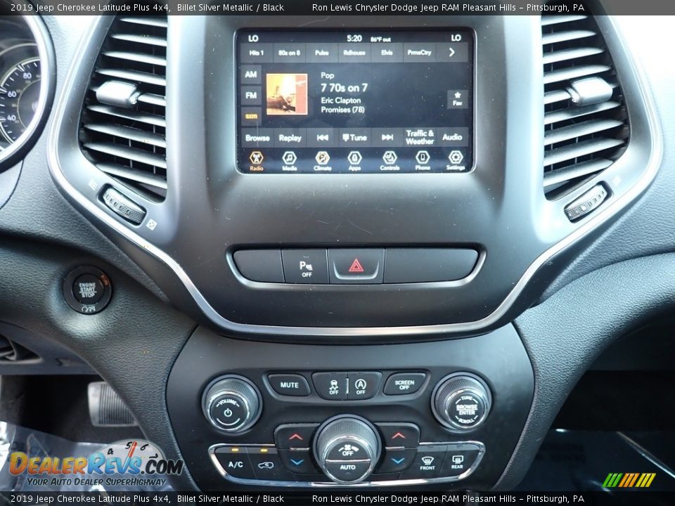 2019 Jeep Cherokee Latitude Plus 4x4 Billet Silver Metallic / Black Photo #19