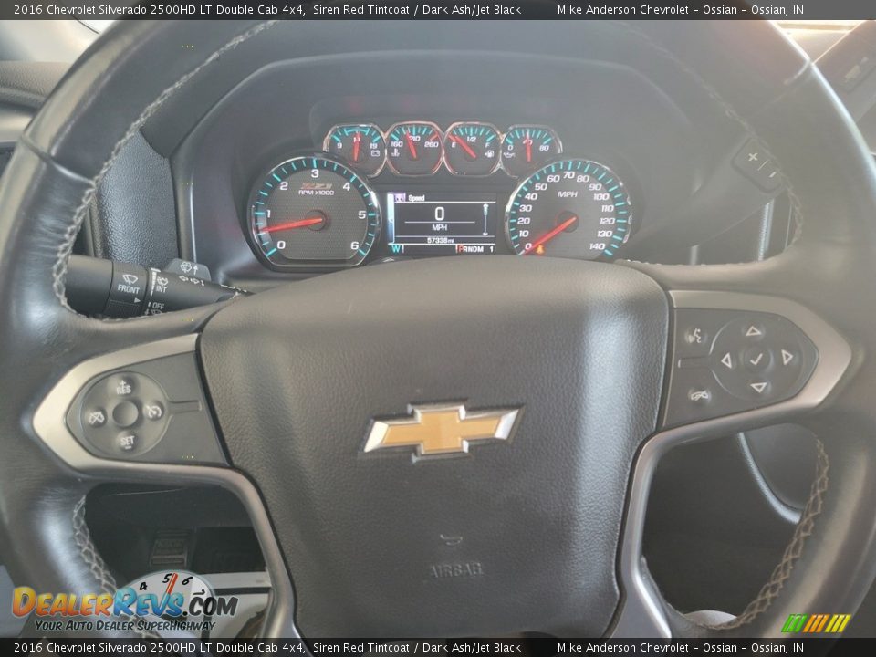 2016 Chevrolet Silverado 2500HD LT Double Cab 4x4 Steering Wheel Photo #26