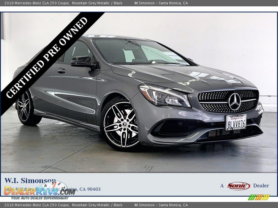 2019 Mercedes-Benz CLA 250 Coupe Mountain Grey Metallic / Black Photo #1