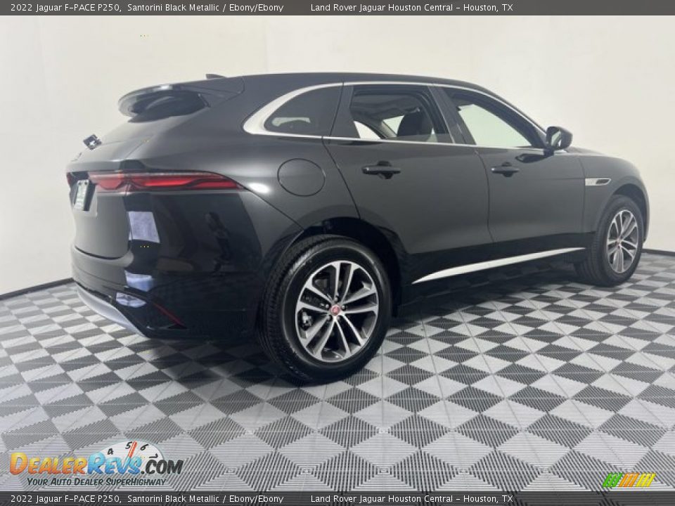 2022 Jaguar F-PACE P250 Santorini Black Metallic / Ebony/Ebony Photo #2