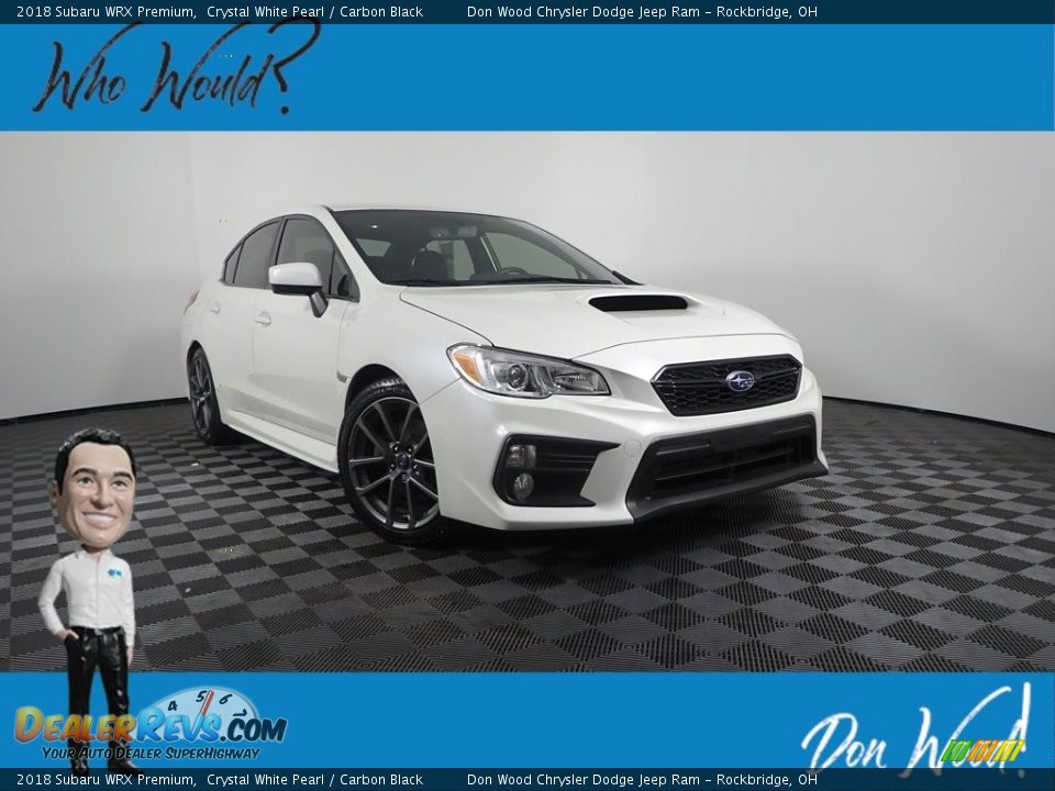 2018 Subaru WRX Premium Crystal White Pearl / Carbon Black Photo #1