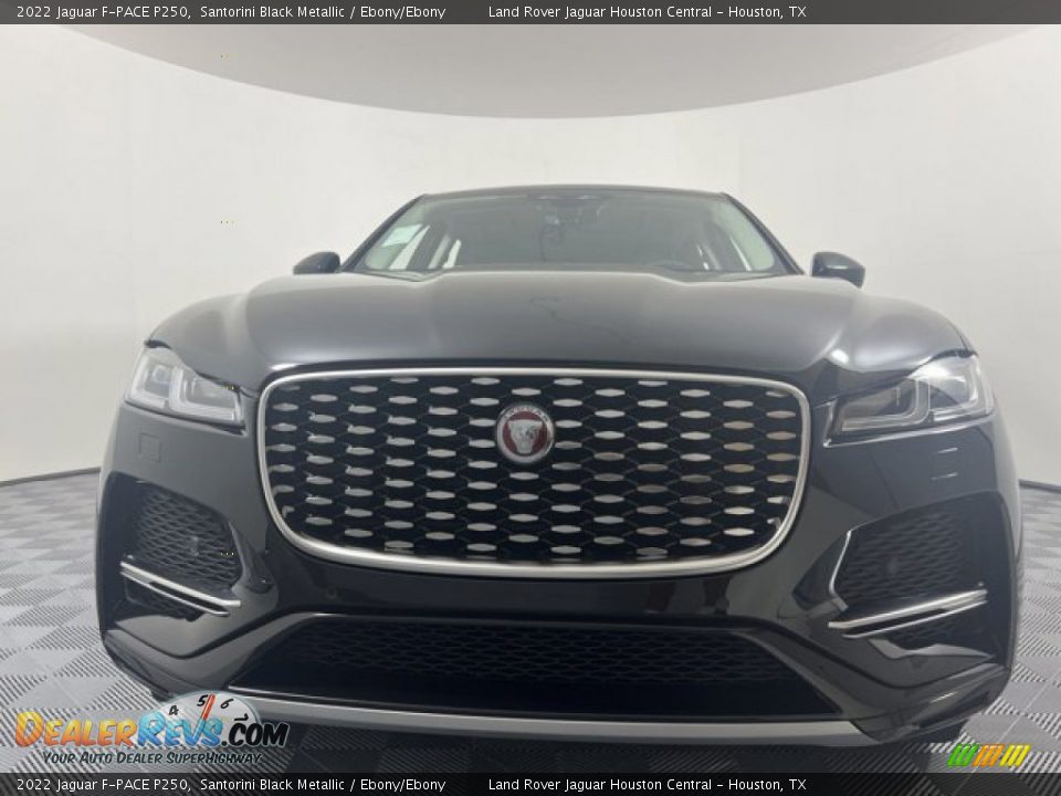 2022 Jaguar F-PACE P250 Santorini Black Metallic / Ebony/Ebony Photo #8