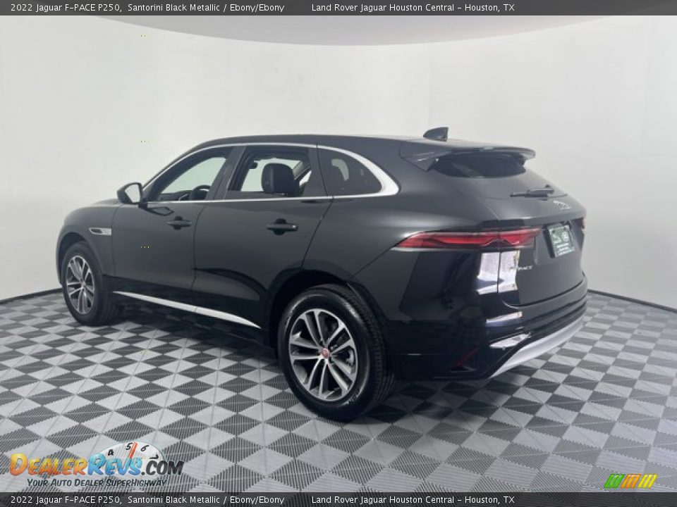 2022 Jaguar F-PACE P250 Santorini Black Metallic / Ebony/Ebony Photo #10