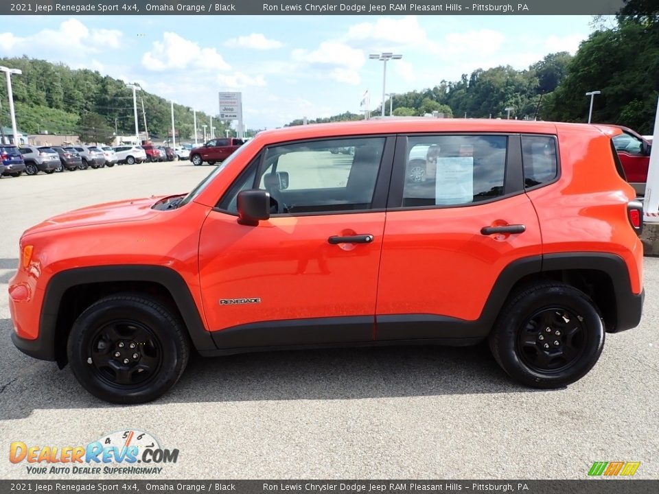 2021 Jeep Renegade Sport 4x4 Omaha Orange / Black Photo #2