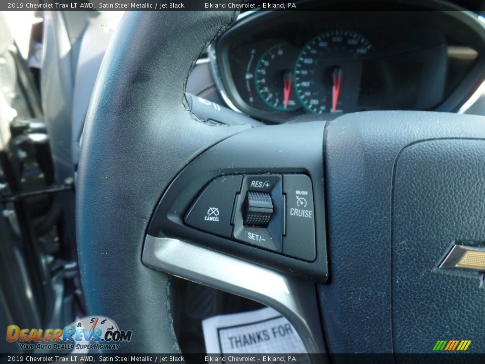 2019 Chevrolet Trax LT AWD Satin Steel Metallic / Jet Black Photo #22