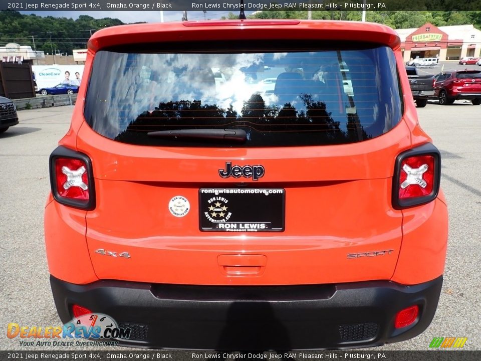 2021 Jeep Renegade Sport 4x4 Omaha Orange / Black Photo #4
