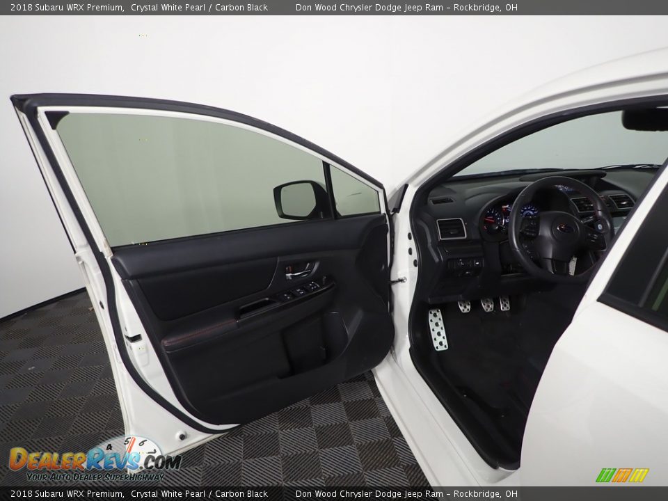 2018 Subaru WRX Premium Crystal White Pearl / Carbon Black Photo #11