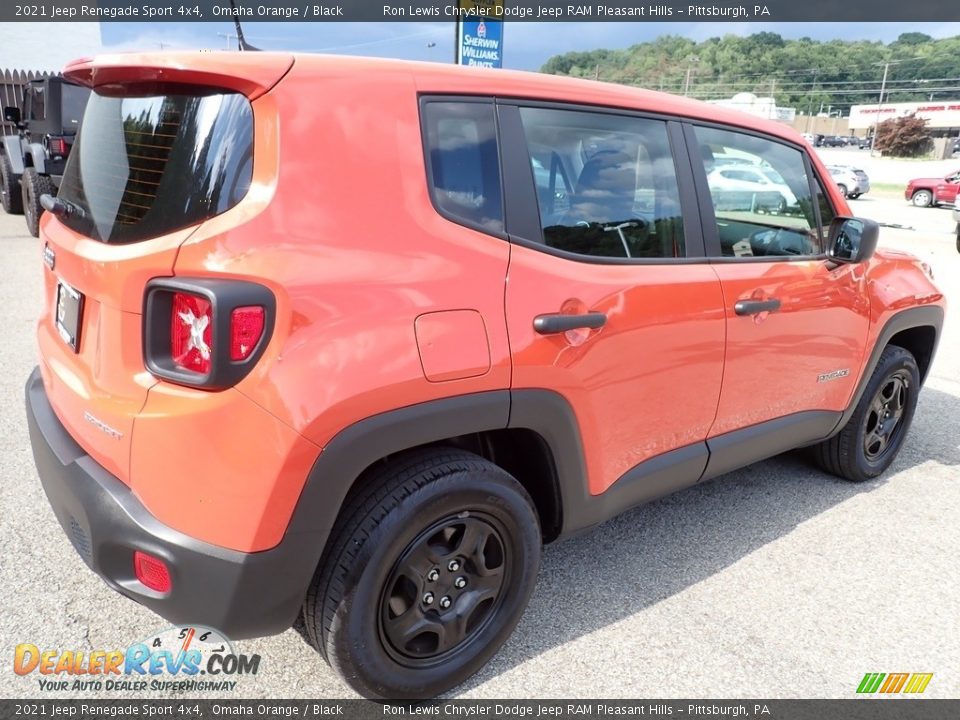 2021 Jeep Renegade Sport 4x4 Omaha Orange / Black Photo #6