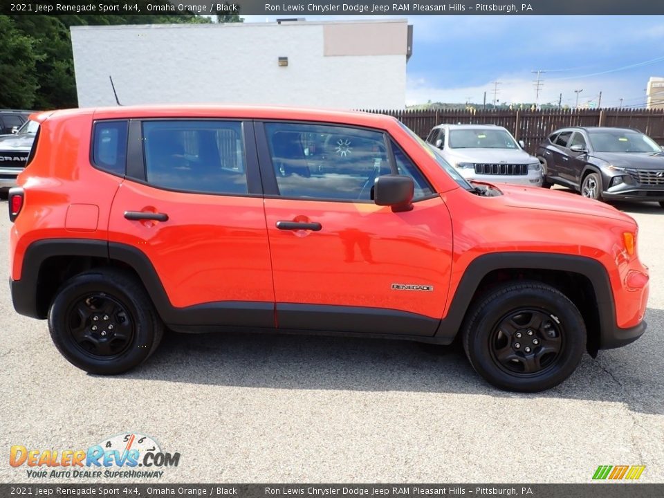 2021 Jeep Renegade Sport 4x4 Omaha Orange / Black Photo #7