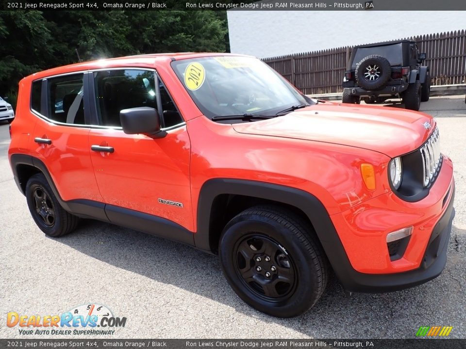 2021 Jeep Renegade Sport 4x4 Omaha Orange / Black Photo #8