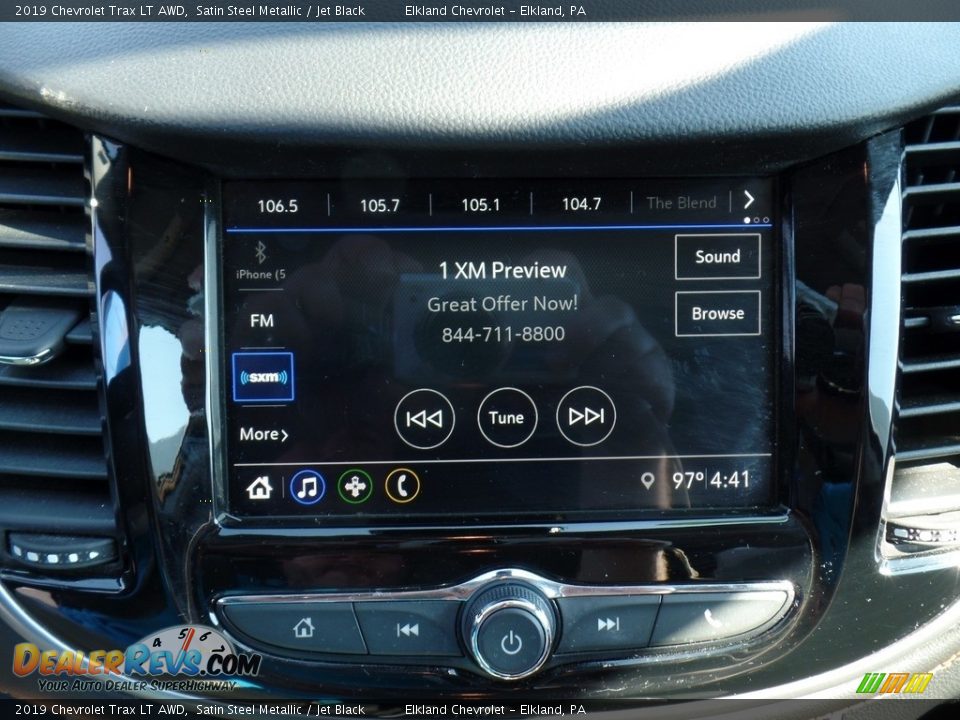 2019 Chevrolet Trax LT AWD Satin Steel Metallic / Jet Black Photo #27