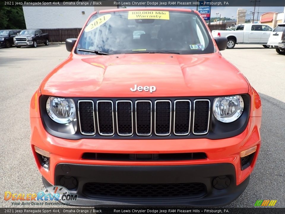 2021 Jeep Renegade Sport 4x4 Omaha Orange / Black Photo #9