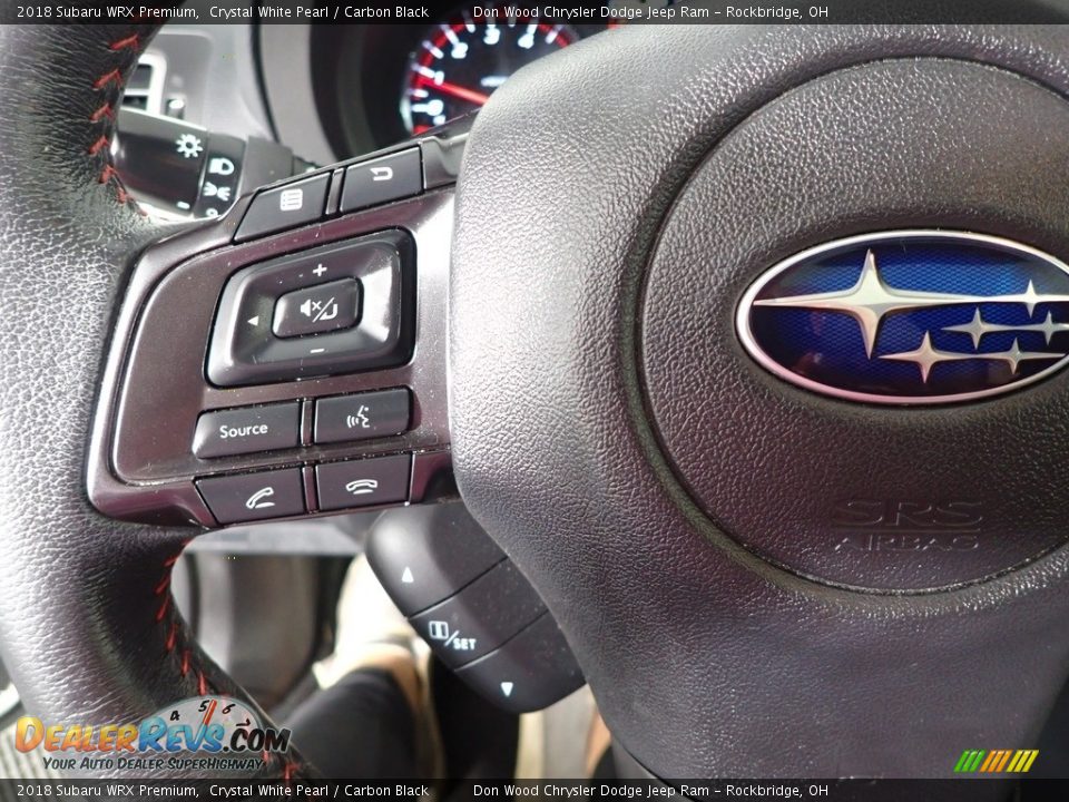 2018 Subaru WRX Premium Crystal White Pearl / Carbon Black Photo #17