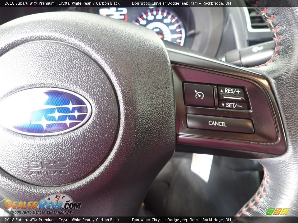 2018 Subaru WRX Premium Crystal White Pearl / Carbon Black Photo #18
