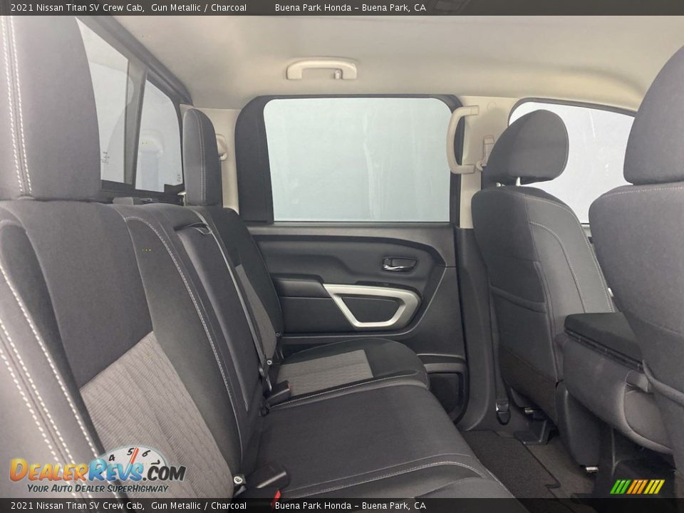 Rear Seat of 2021 Nissan Titan SV Crew Cab Photo #34