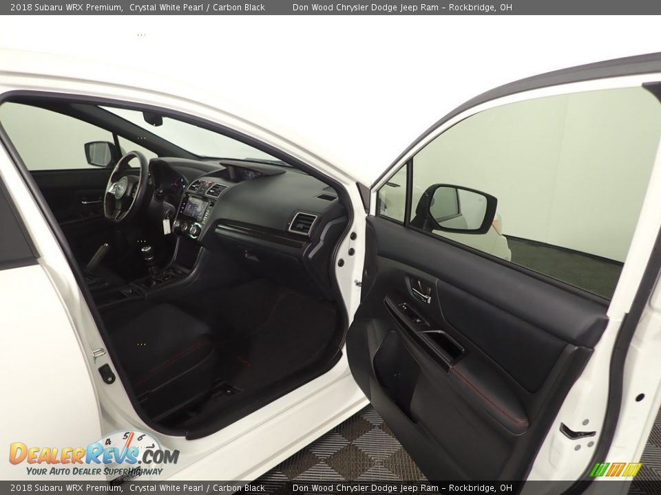 2018 Subaru WRX Premium Crystal White Pearl / Carbon Black Photo #27