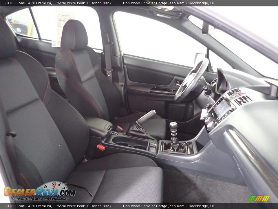 2018 Subaru WRX Premium Crystal White Pearl / Carbon Black Photo #28