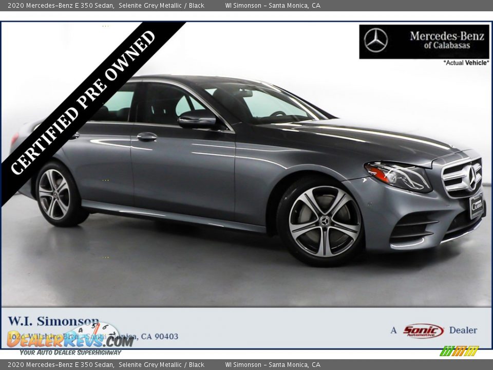 2020 Mercedes-Benz E 350 Sedan Selenite Grey Metallic / Black Photo #1