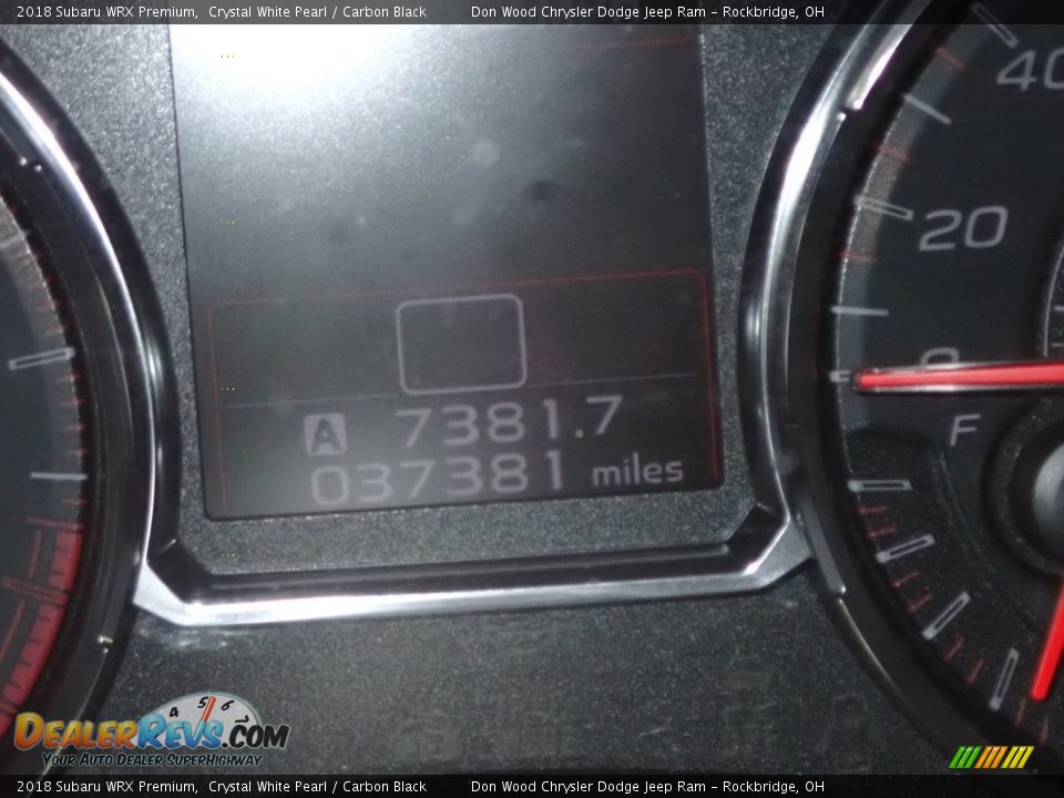2018 Subaru WRX Premium Crystal White Pearl / Carbon Black Photo #32