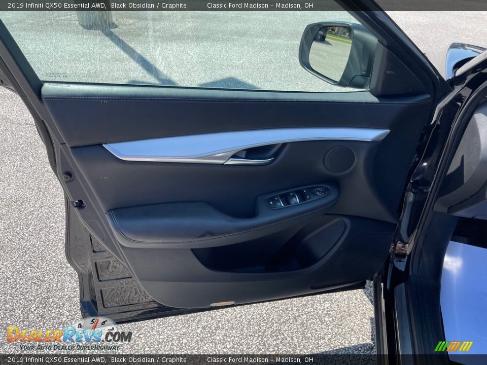 2019 Infiniti QX50 Essential AWD Black Obsidian / Graphite Photo #13