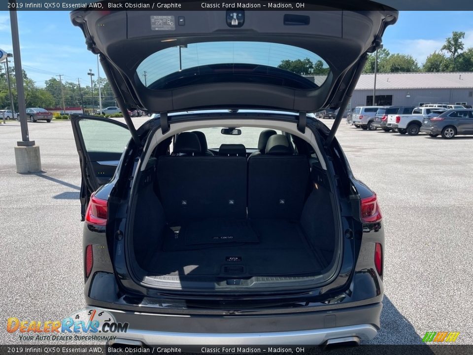 2019 Infiniti QX50 Essential AWD Black Obsidian / Graphite Photo #16