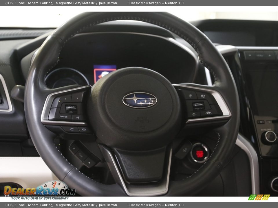 2019 Subaru Ascent Touring Magnetite Gray Metallic / Java Brown Photo #7