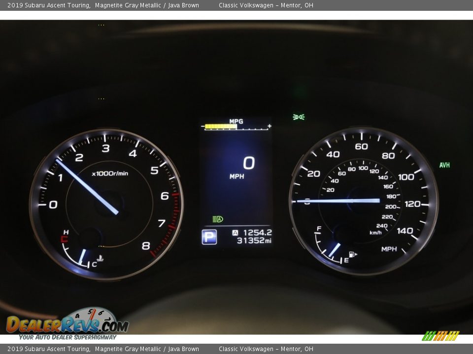 2019 Subaru Ascent Touring Magnetite Gray Metallic / Java Brown Photo #8