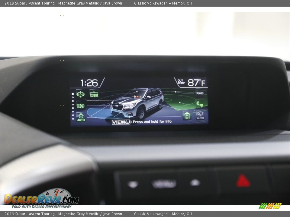 2019 Subaru Ascent Touring Magnetite Gray Metallic / Java Brown Photo #10