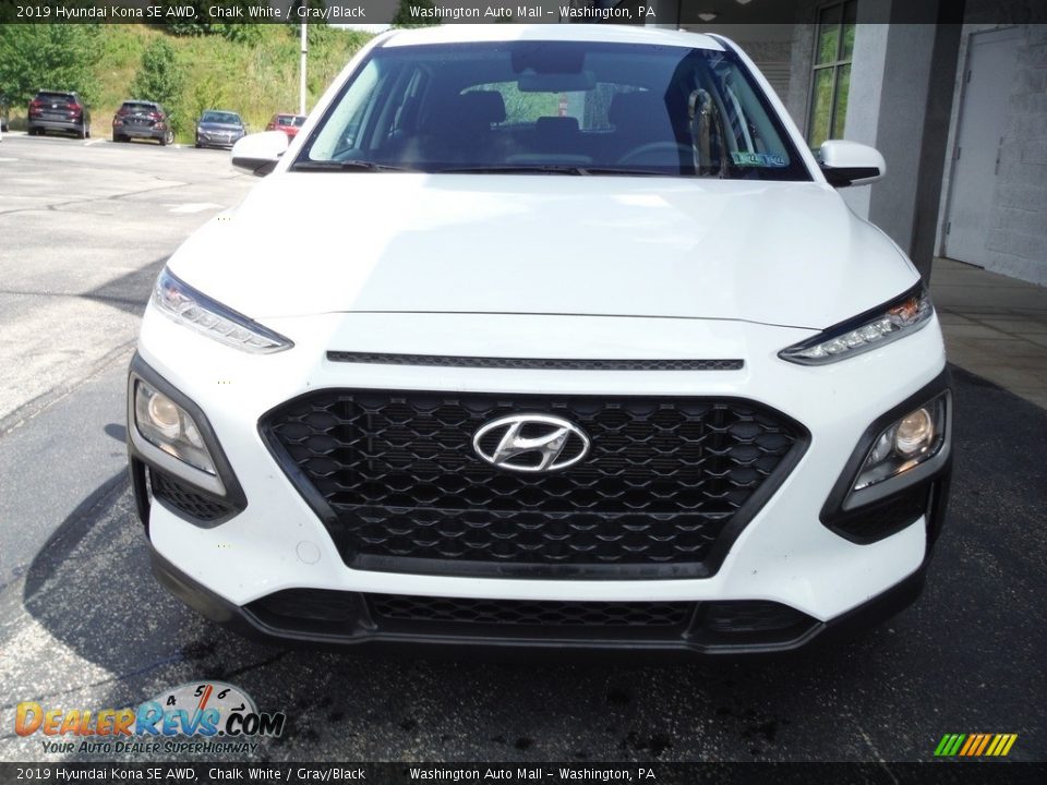 2019 Hyundai Kona SE AWD Chalk White / Gray/Black Photo #5