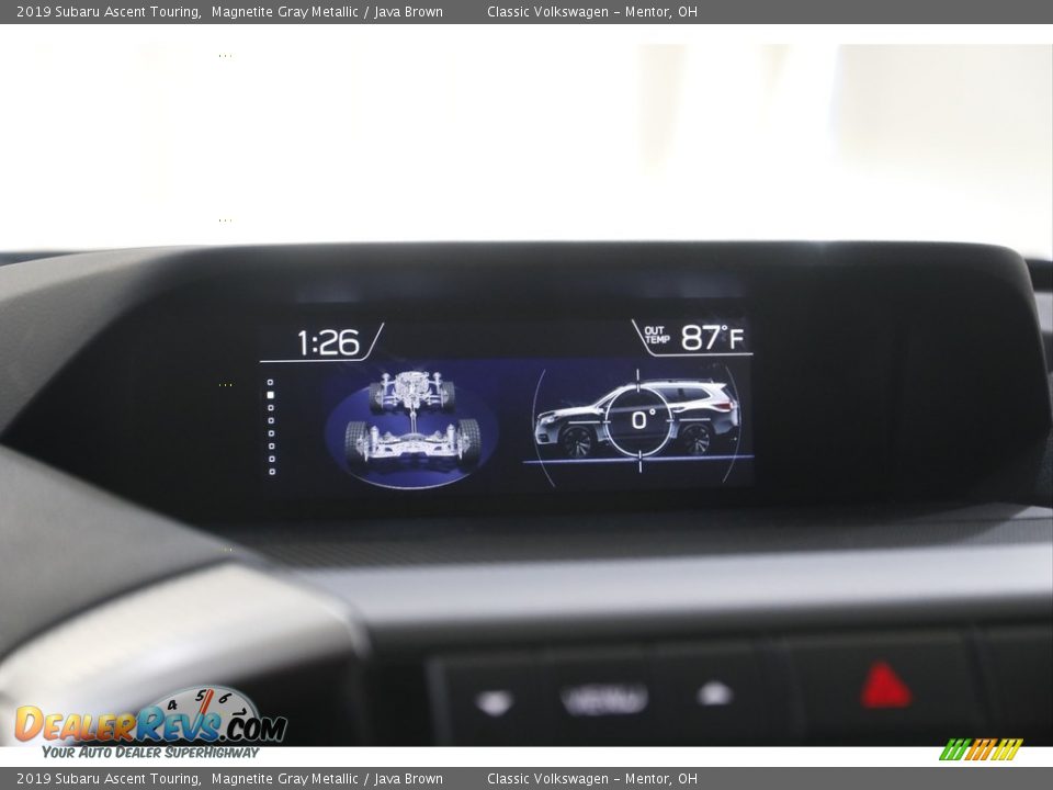 2019 Subaru Ascent Touring Magnetite Gray Metallic / Java Brown Photo #11