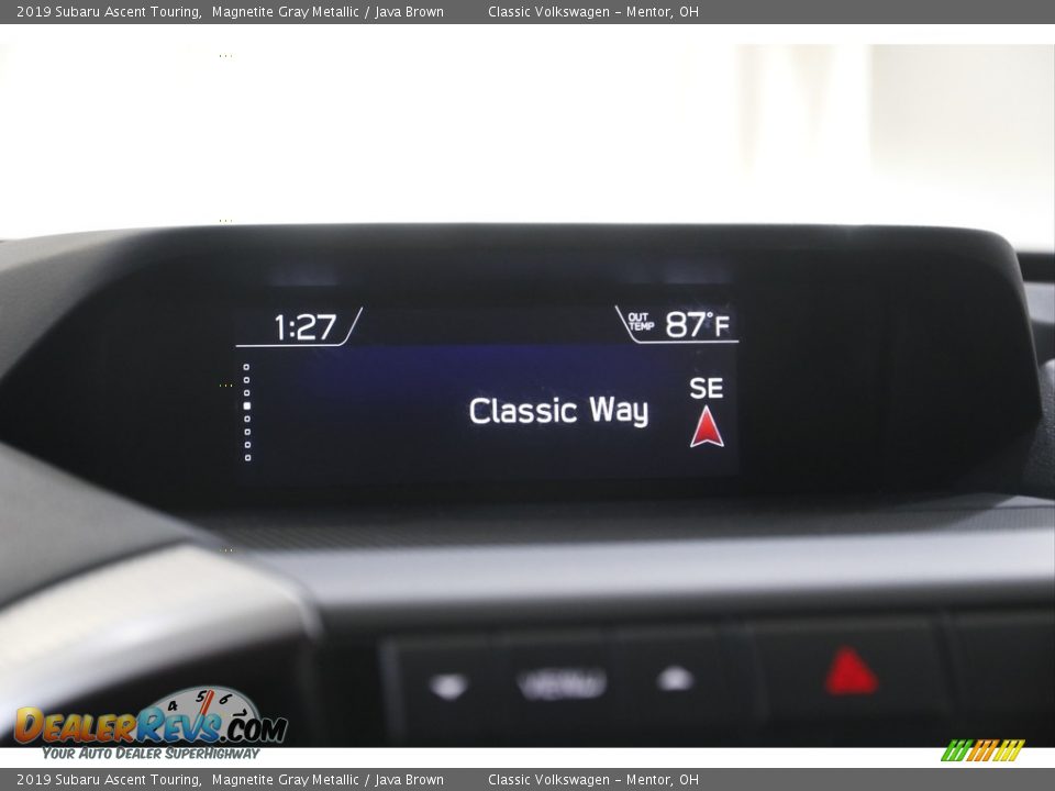 2019 Subaru Ascent Touring Magnetite Gray Metallic / Java Brown Photo #13