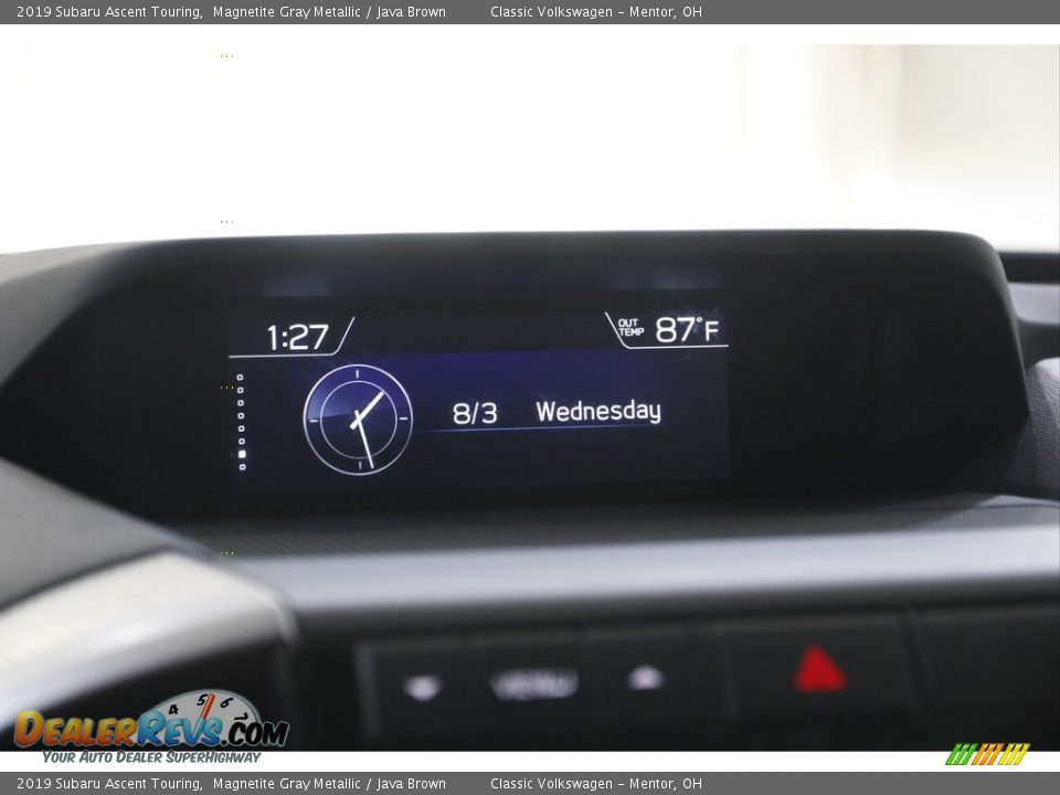 2019 Subaru Ascent Touring Magnetite Gray Metallic / Java Brown Photo #16