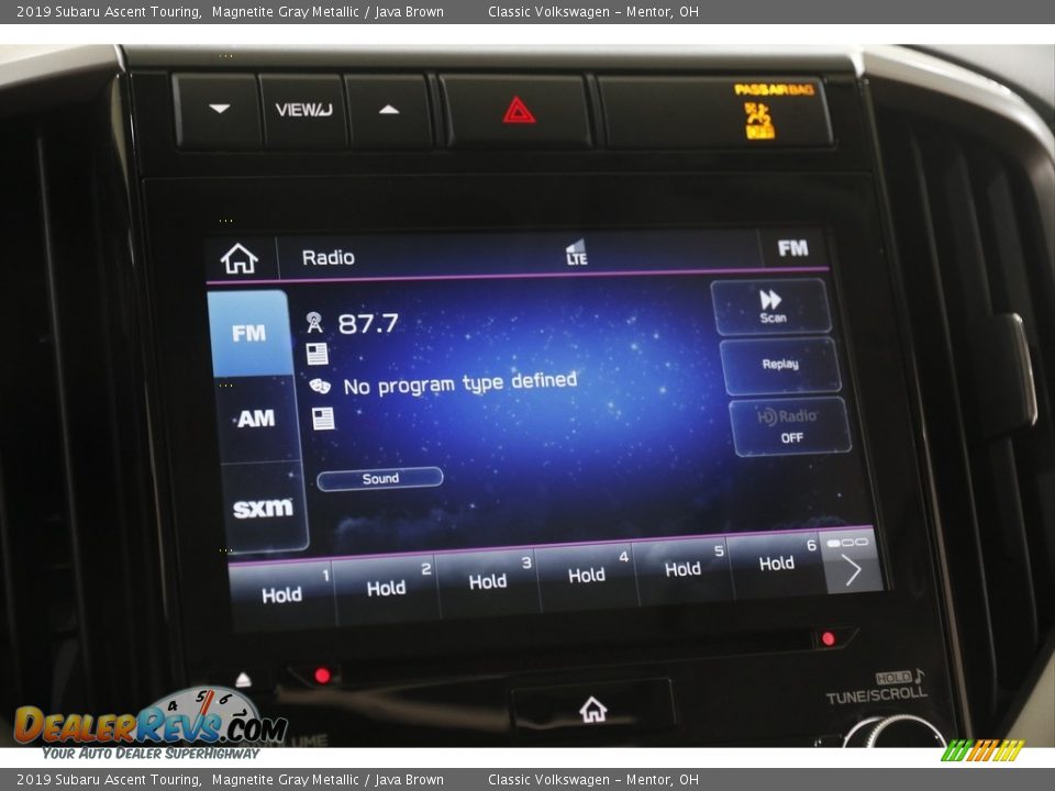 2019 Subaru Ascent Touring Magnetite Gray Metallic / Java Brown Photo #17