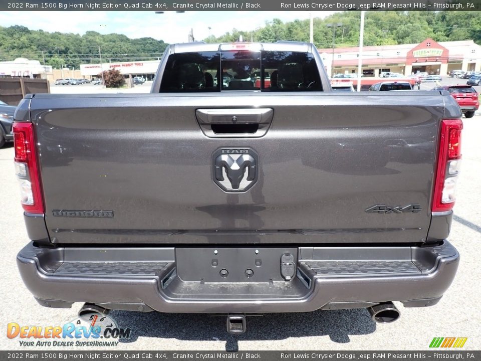 2022 Ram 1500 Big Horn Night Edition Quad Cab 4x4 Granite Crystal Metallic / Black Photo #4