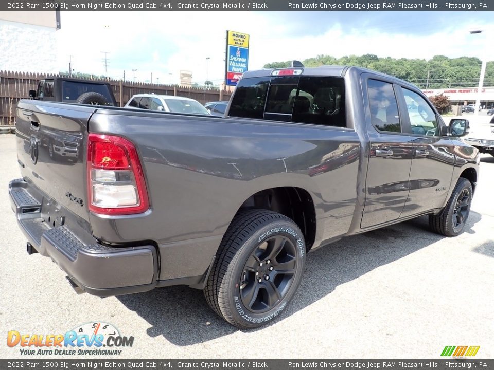 2022 Ram 1500 Big Horn Night Edition Quad Cab 4x4 Granite Crystal Metallic / Black Photo #5