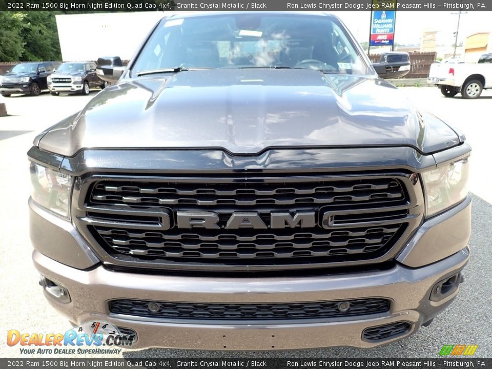 2022 Ram 1500 Big Horn Night Edition Quad Cab 4x4 Granite Crystal Metallic / Black Photo #8