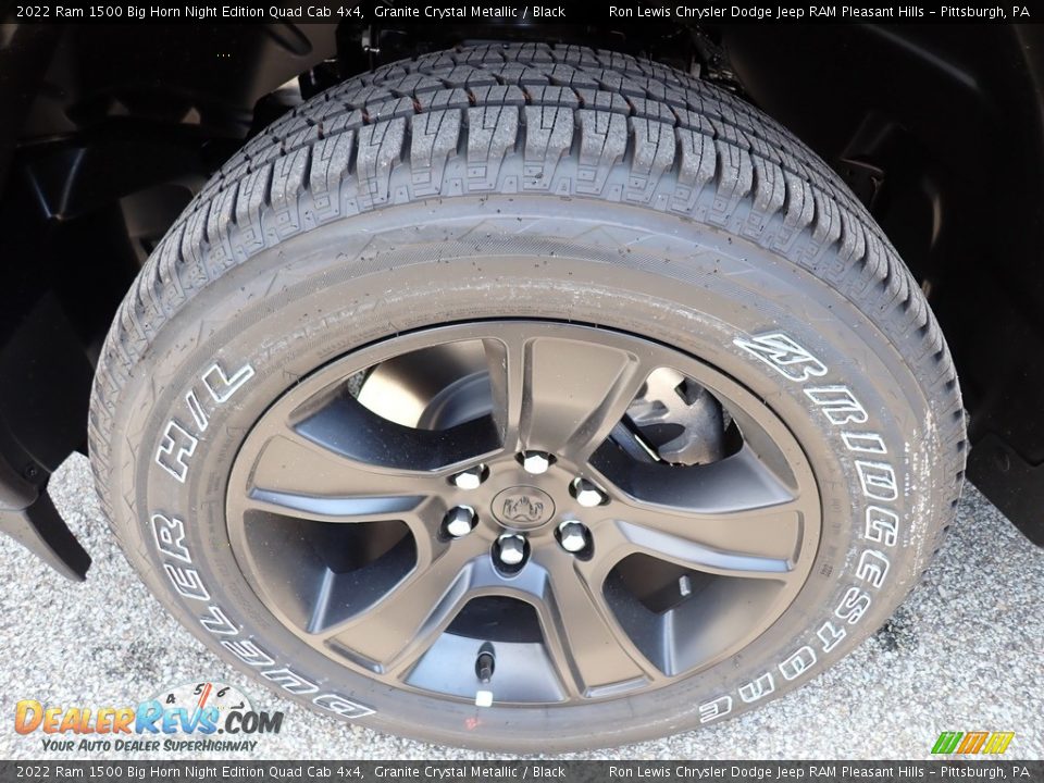 2022 Ram 1500 Big Horn Night Edition Quad Cab 4x4 Granite Crystal Metallic / Black Photo #9