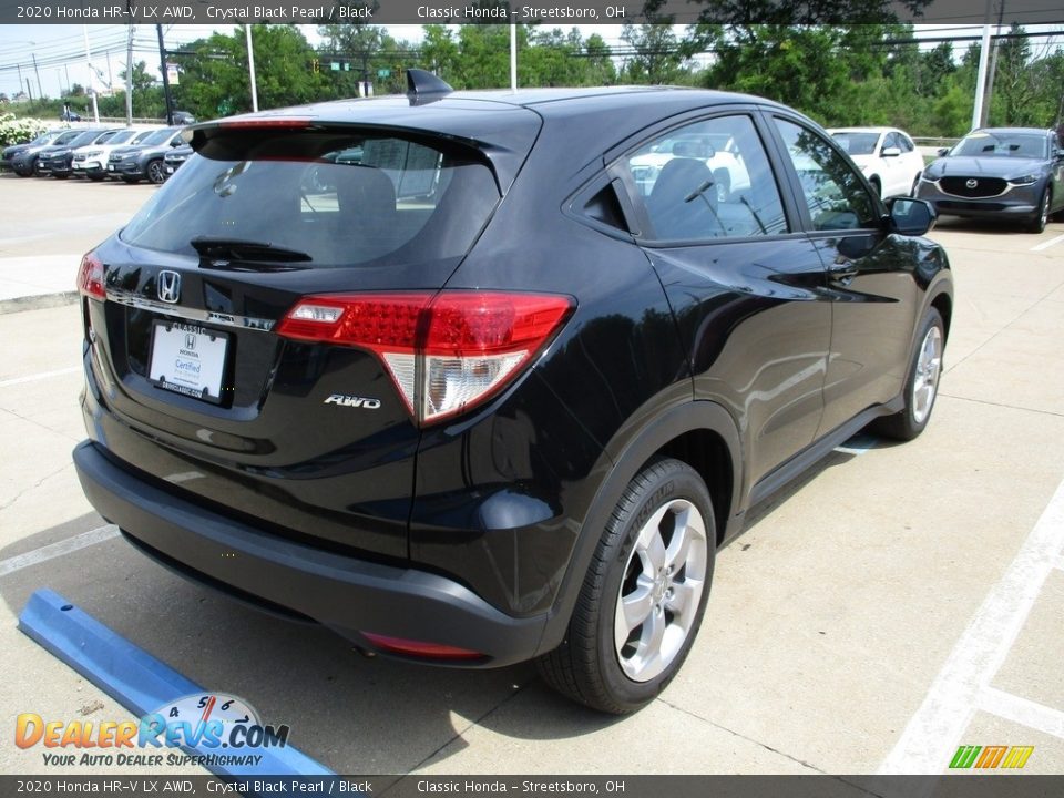 2020 Honda HR-V LX AWD Crystal Black Pearl / Black Photo #7