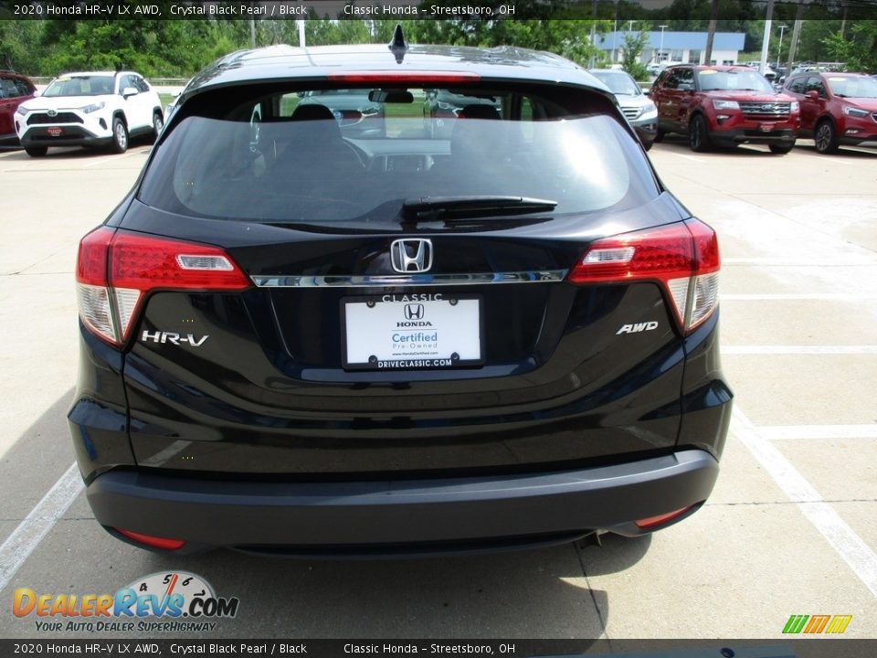 2020 Honda HR-V LX AWD Crystal Black Pearl / Black Photo #8