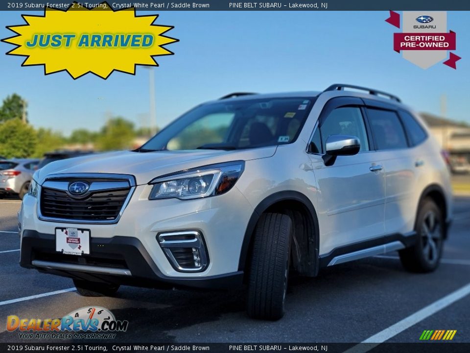 2019 Subaru Forester 2.5i Touring Crystal White Pearl / Saddle Brown Photo #1