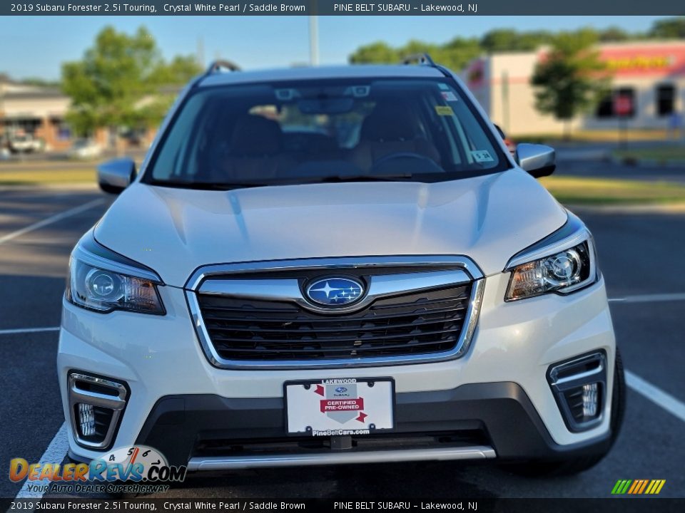 2019 Subaru Forester 2.5i Touring Crystal White Pearl / Saddle Brown Photo #2